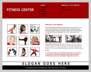 Personal Trainer, Fitness, Free Website Template