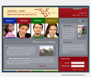 School, Tutor, Free Website Template