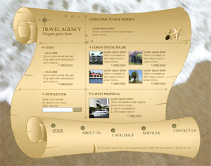 Travel, Vacation, Free Website Template